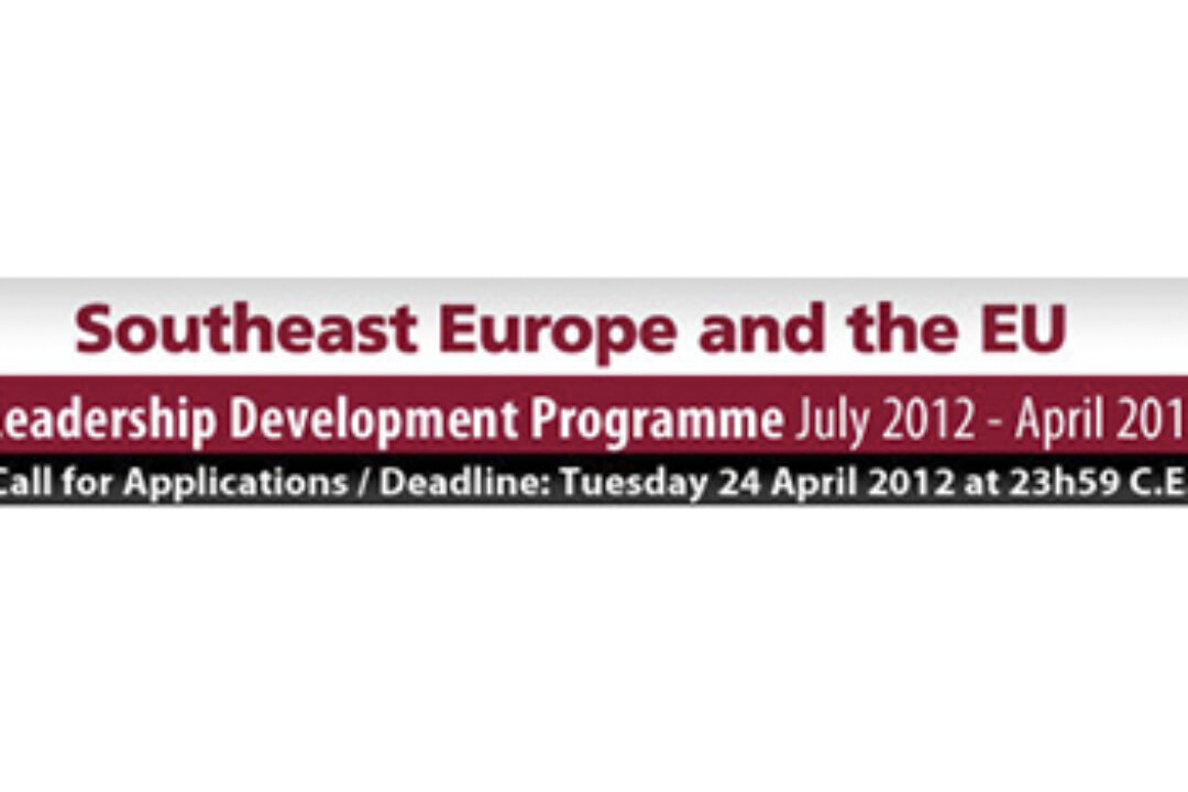 Southeast Europe and the EU – Leadership Development Programme